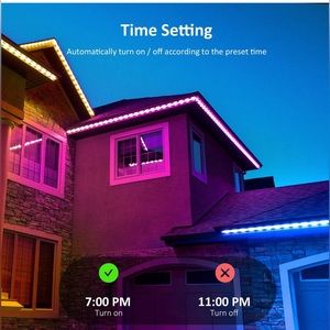 NOVOSTELLA Rope Lights Outdoor, RainbowColor WiFi 105 FT new open box